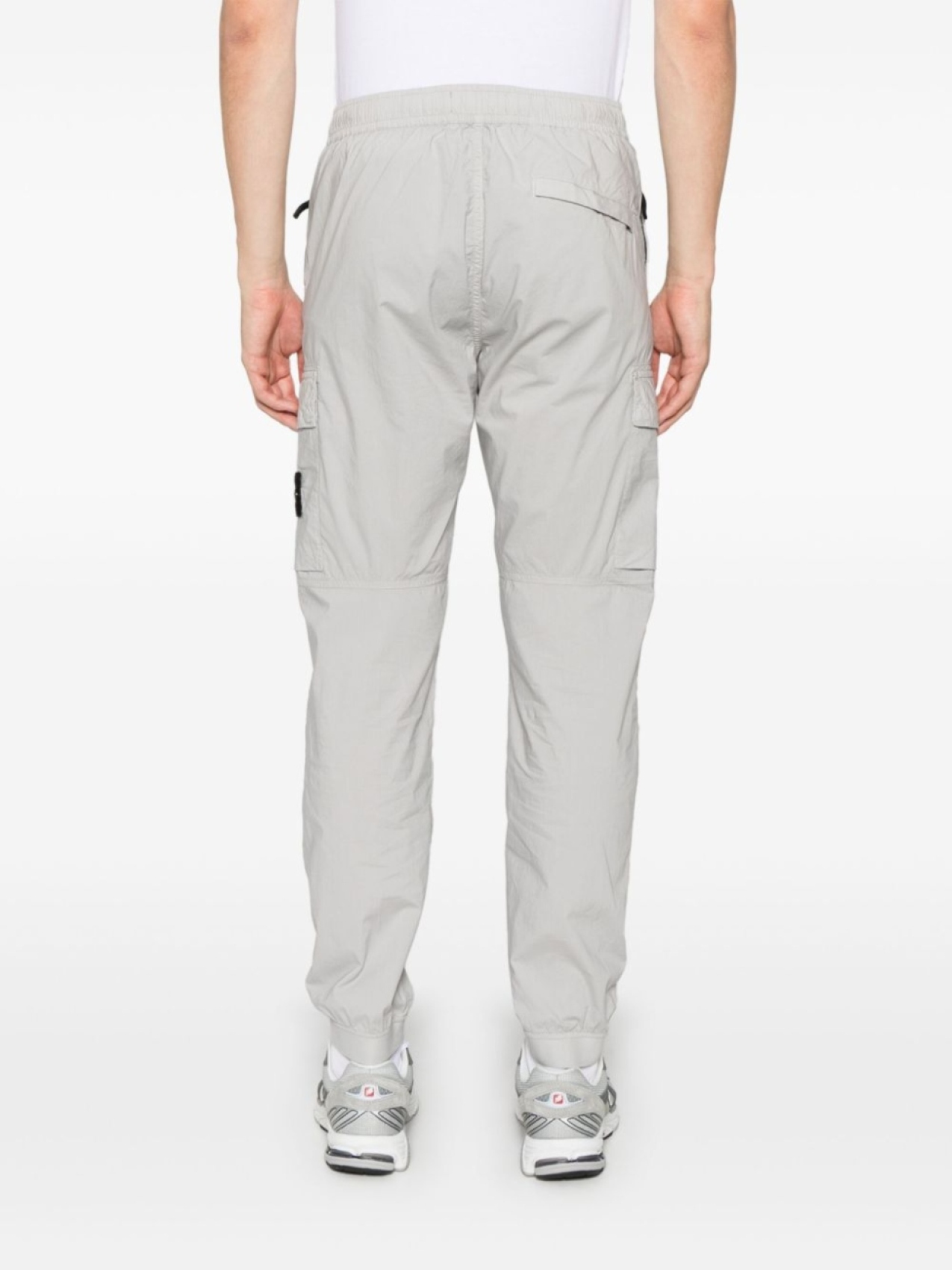 Stone Island спортивные брюки с нашивкой Compass, серый — фото 4
