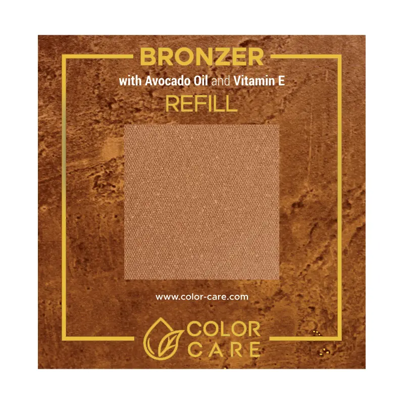 

Веганский жемчужный бронзатор - сменный блок - 03 Color Care Cinnamon, 8 гр