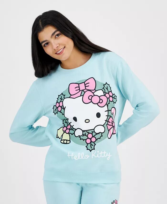 

Толстовка с праздничным рисунком Hello Kitty для юниоров Love Tribe, синий