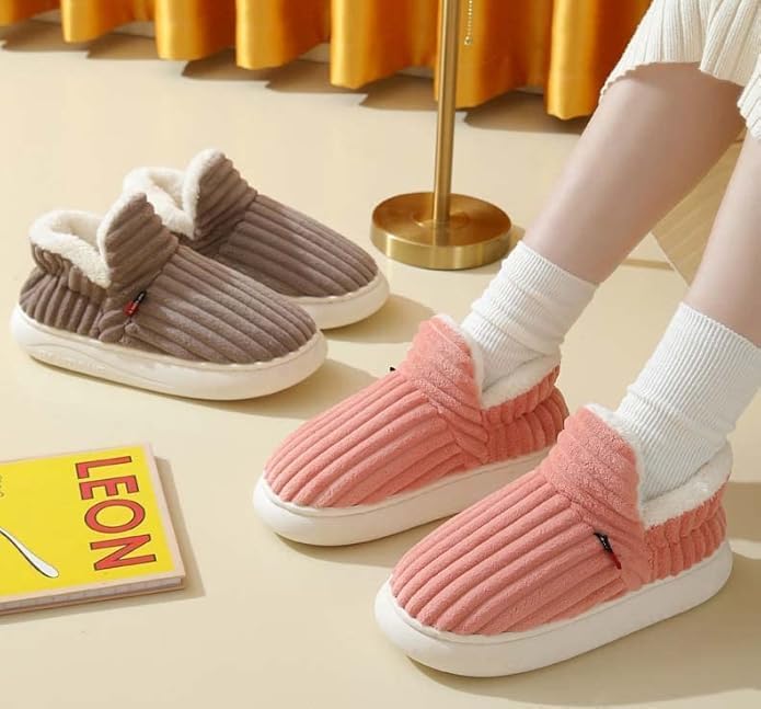 Теплые плюшевые ботинки-тапочки Pluffi для женщин и мужчин, мягкие укороченные зимние ботинки, удобная домашняя обувь, обувь как облако Hzxsny, серый — фото 3