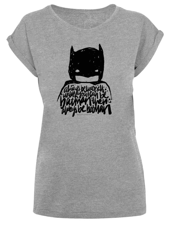 

Футболка F4NT4STIC T-Shirt DC Comics Batman Always Be Yourself, пятнистый серый