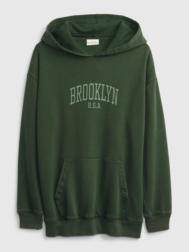 

Детский свитшот brooklyn oversize Gap, зеленый