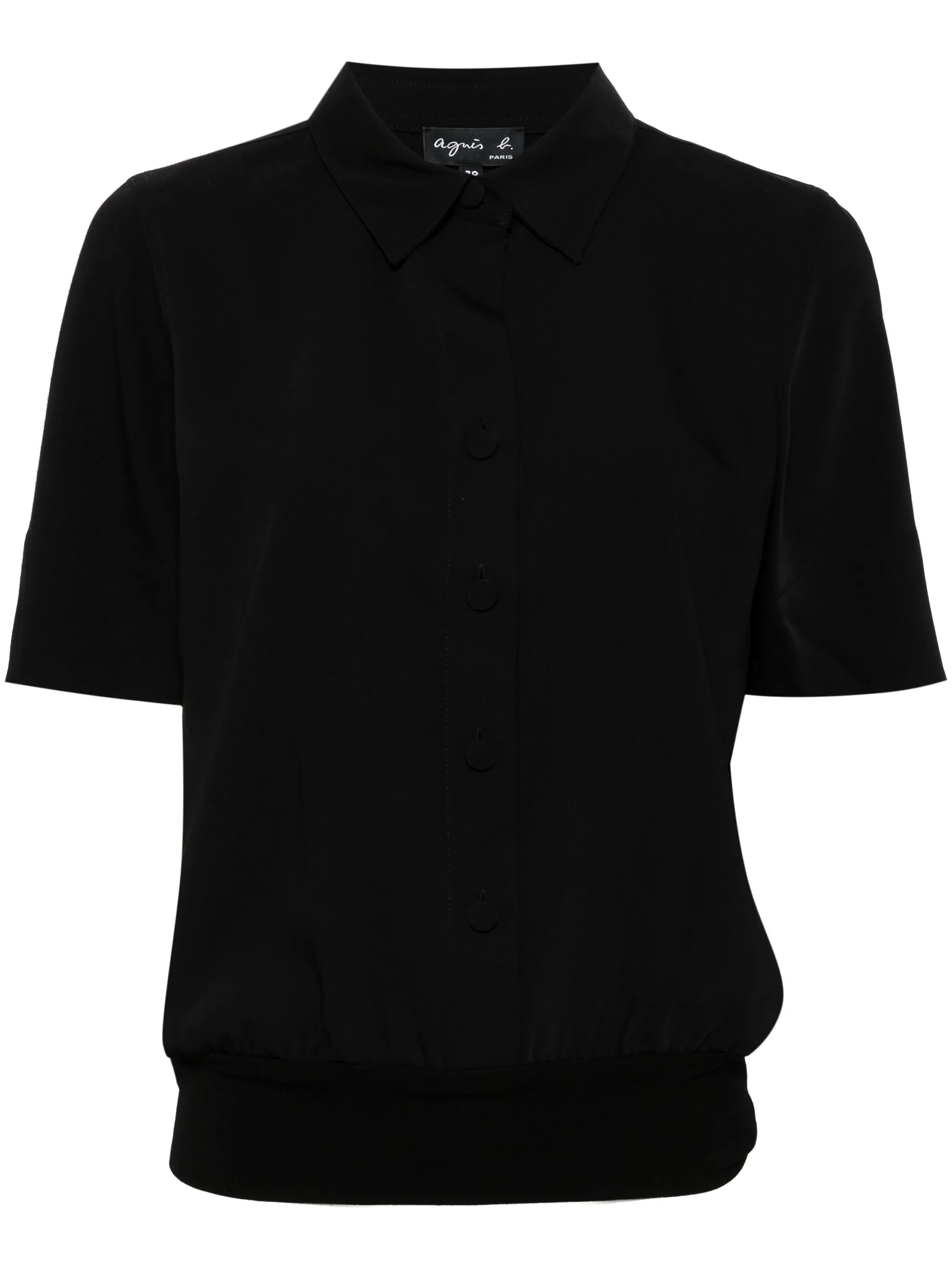 

Креповая рубашка Agnès B., черный