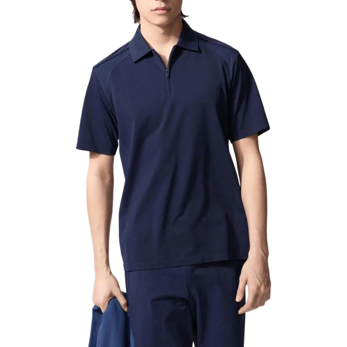 Поло SS26 x LUOJIE·FEIDELEI, LIANMINGKUAN унисекс UNIQLO, Navy Blue