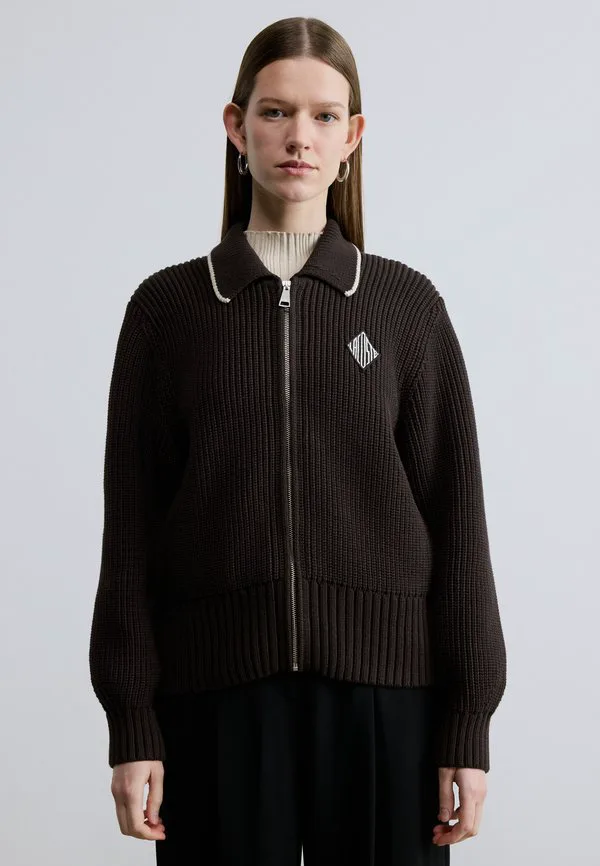 Кардиган Lacoste Buffle, трикотажный, темно-синий