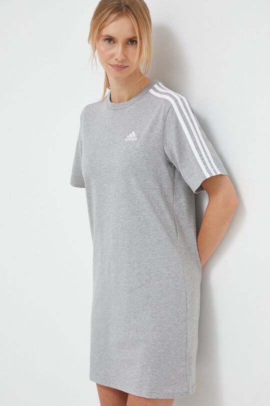 

Хлопковое платье adidas, серый