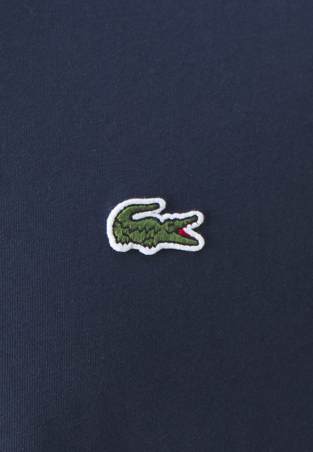 Футболка Lacoste V-образный вырез, однотонная, темно-синий — фото 4