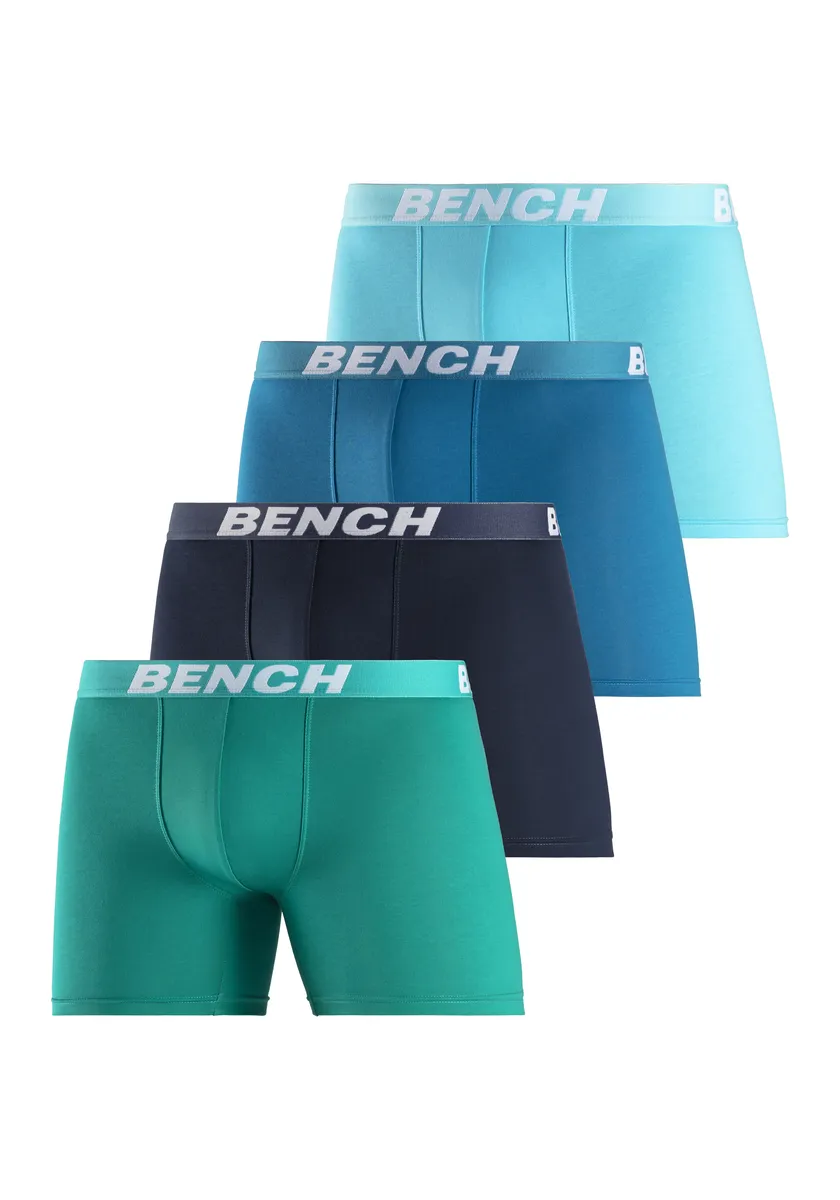 

Bench Боксеры "Мужские трусы-боксеры" (упаковка, 4 шт.), с удлиненными штанинами, из смесового хлопка, синий
