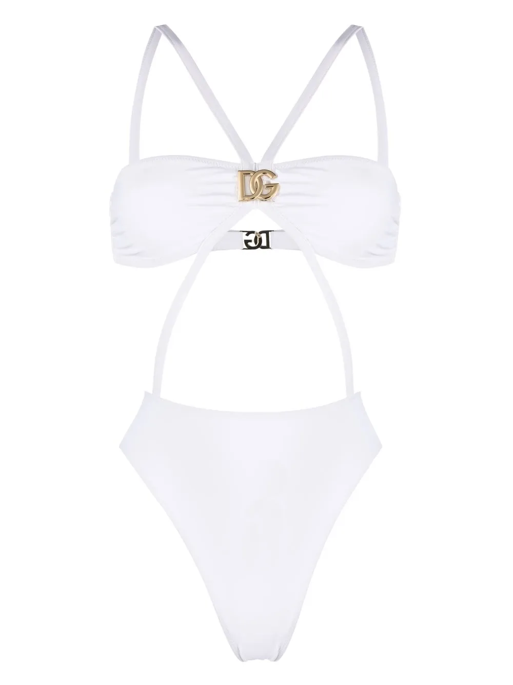 

Купальник с логотипом DOLCE & GABBANA, белый