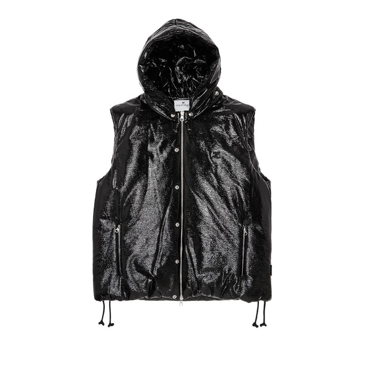 

Куртка Courrèges AC Vinyl Sleeveless Puffer Jacket Black, черный