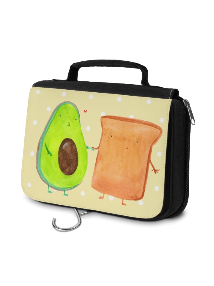 

Mr. & Mrs. Panda Косметичка Avocado Toast без слогана, пастельно-желтого цвета