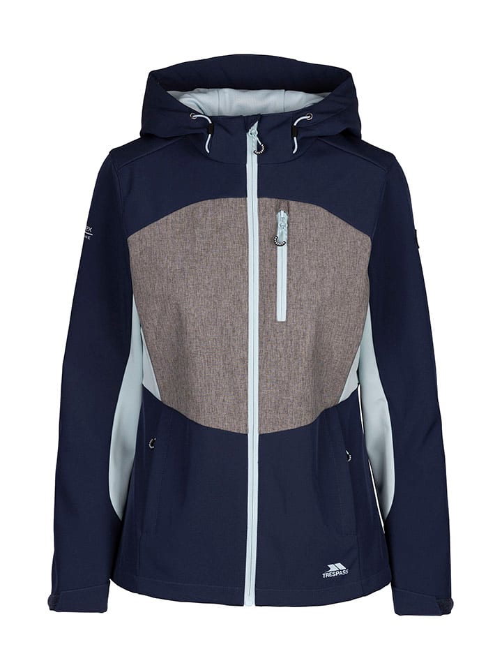 

Trespass Куртка из софтшелла "Eckwood" темно-синего/светло-коричневого цвета