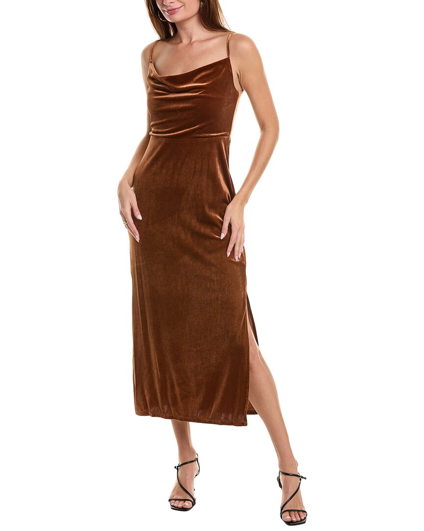 

Платье-макси Taylor Stretch Velvet, коричневый
