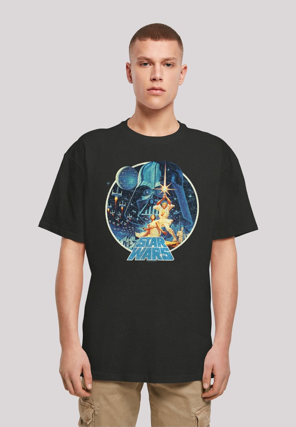 

Футболка с принтом STAR WARS VINTAGE VICTORY REBELLEN LOGO F4NT4STIC, цвет black