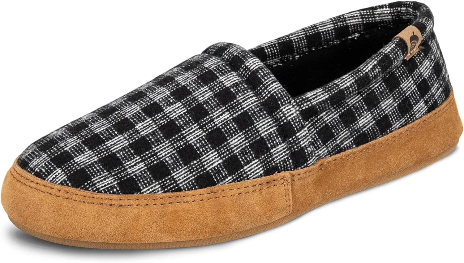 Тапочки с памятью формы Acorn, Black Plaid