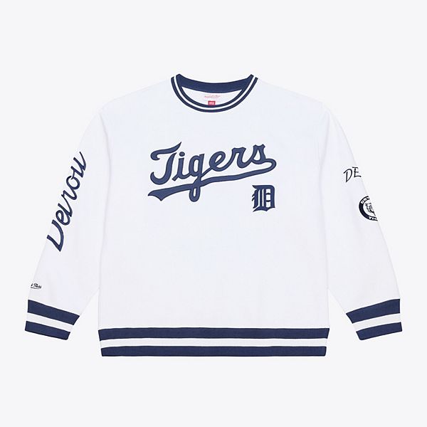 

Мужской белый свитшот detroit tigers arctic fleece Mitchell & Ness