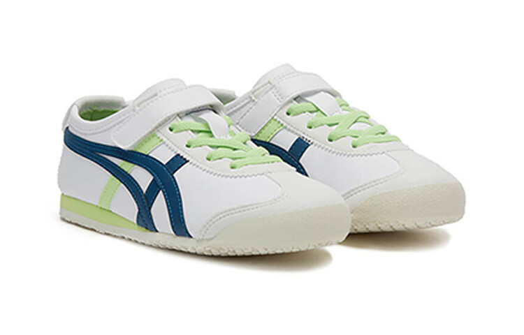MEXICO 66 Kids Lifestyle Shoes PS Low-top Белый/Зеленый/Синий Onitsuka Tiger — фото 2