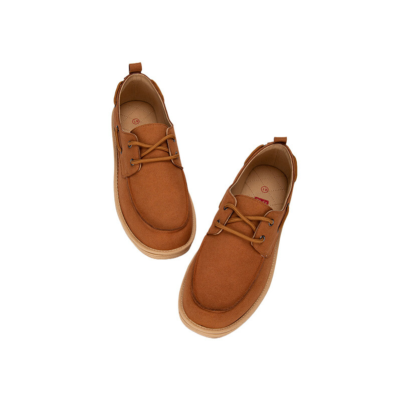 Туфли Men"s Casual Men Low-Top Brown Bian Fumao — фото 3