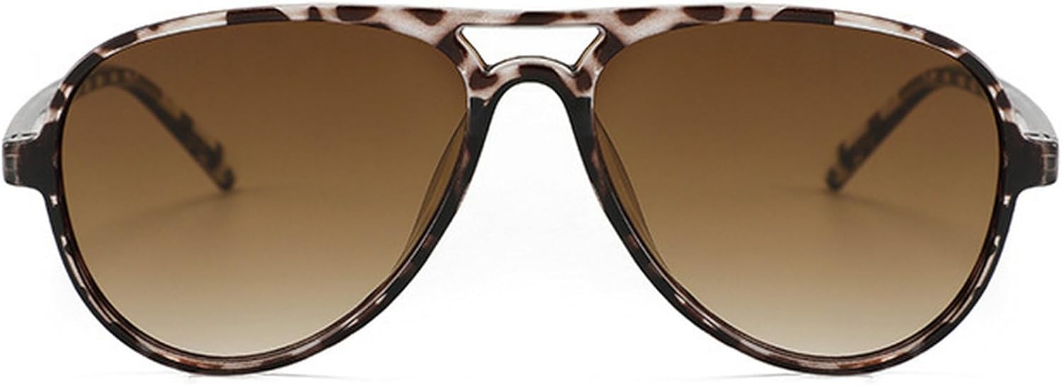 

Ретро-солнцезащитные очки-пилот для женщин и мужчин, с двойной перемычкой, в стиле 70-х, большие солнцезащитные очки с защитой от УФ-излучения, женские очки 2025 года mincl, C2