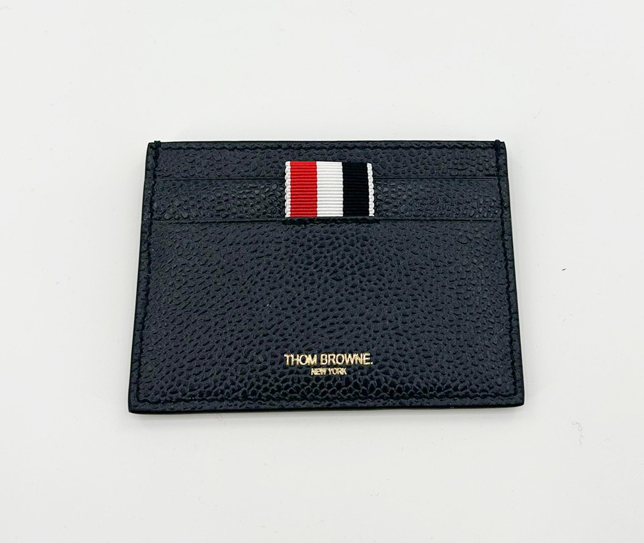 

Визитница Thom Browne из шагреневой кожи - темно-синяя