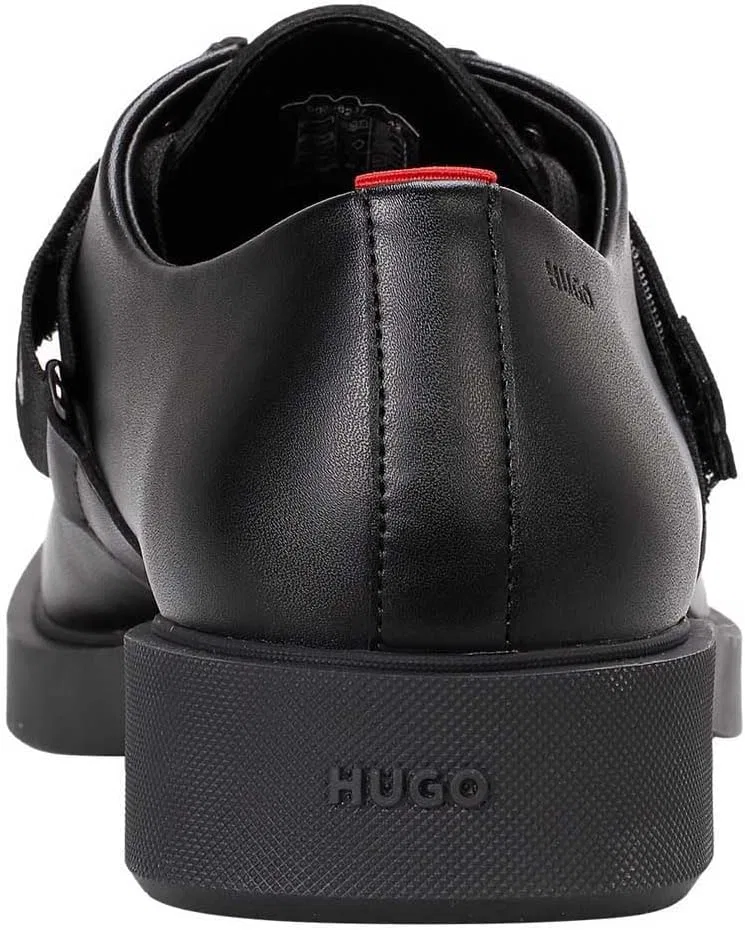 Туфли HUGO Men's Iker_derb_al Derby, Black 1 — фото 4