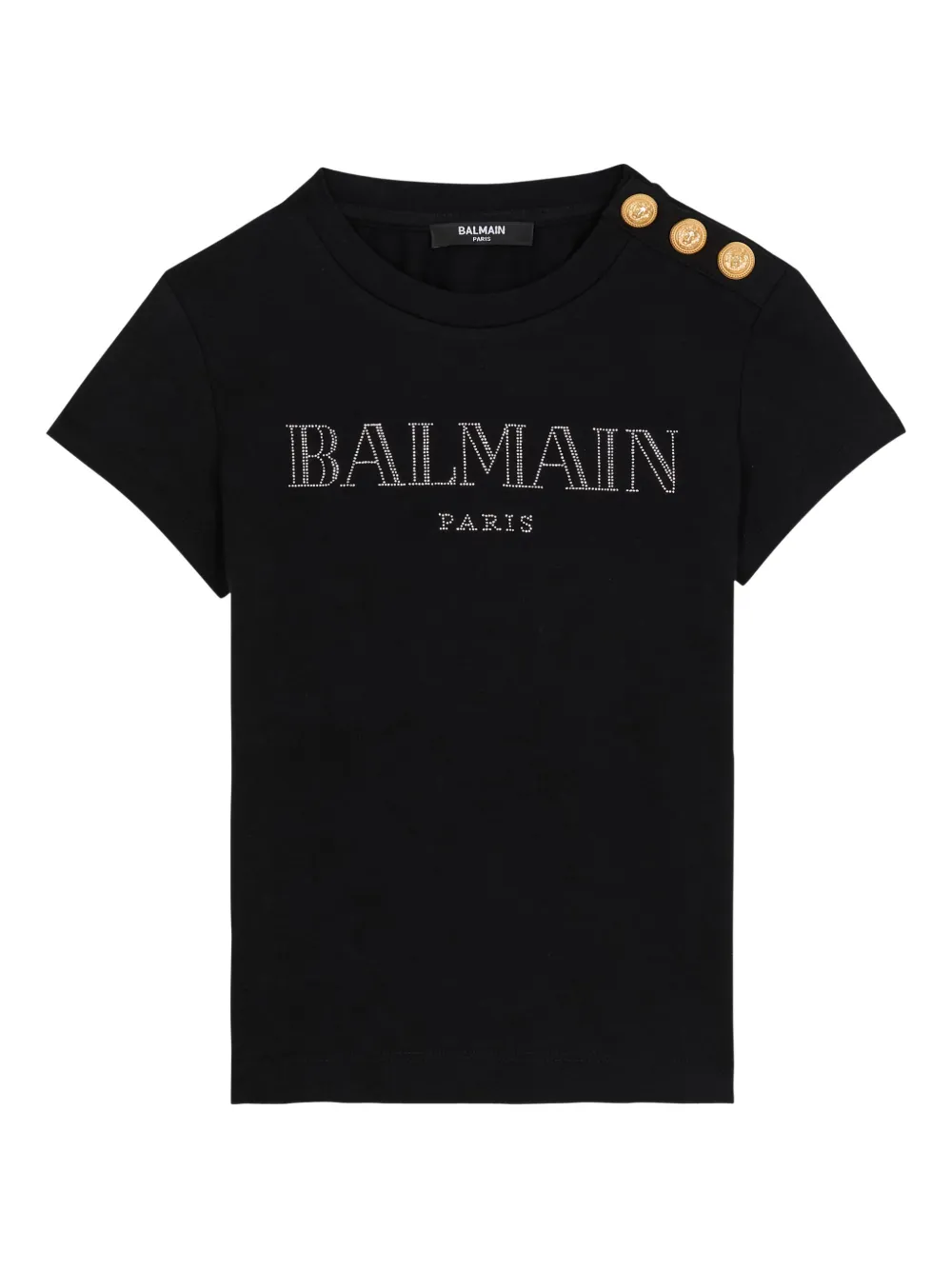 

Футболка с принтом Balmain Kids, черный