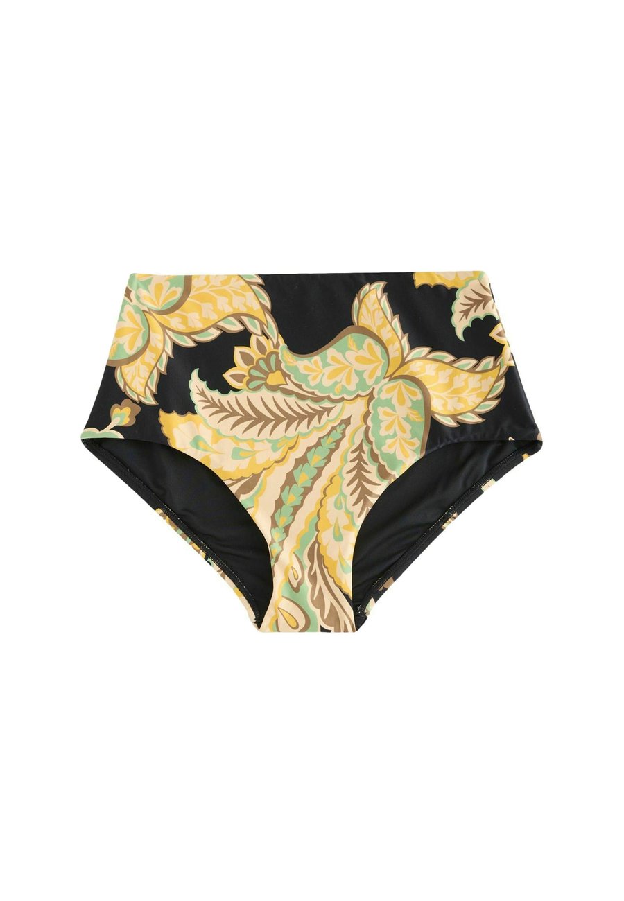 

Низ бикини Next HIGH WAIST FIT, Black Green Paisley/Mottled Black
