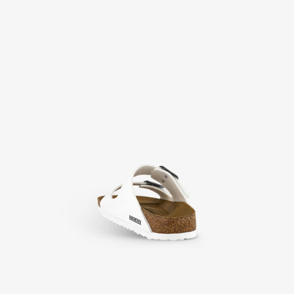 Лакированные босоножки Arizona с двумя ремешками из искусственной кожи Birkenstock, белый — фото 4