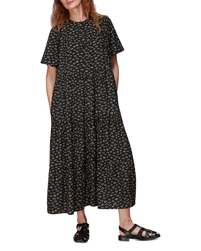 

Платье-трапеция с абстрактным глазом Whistles, черный