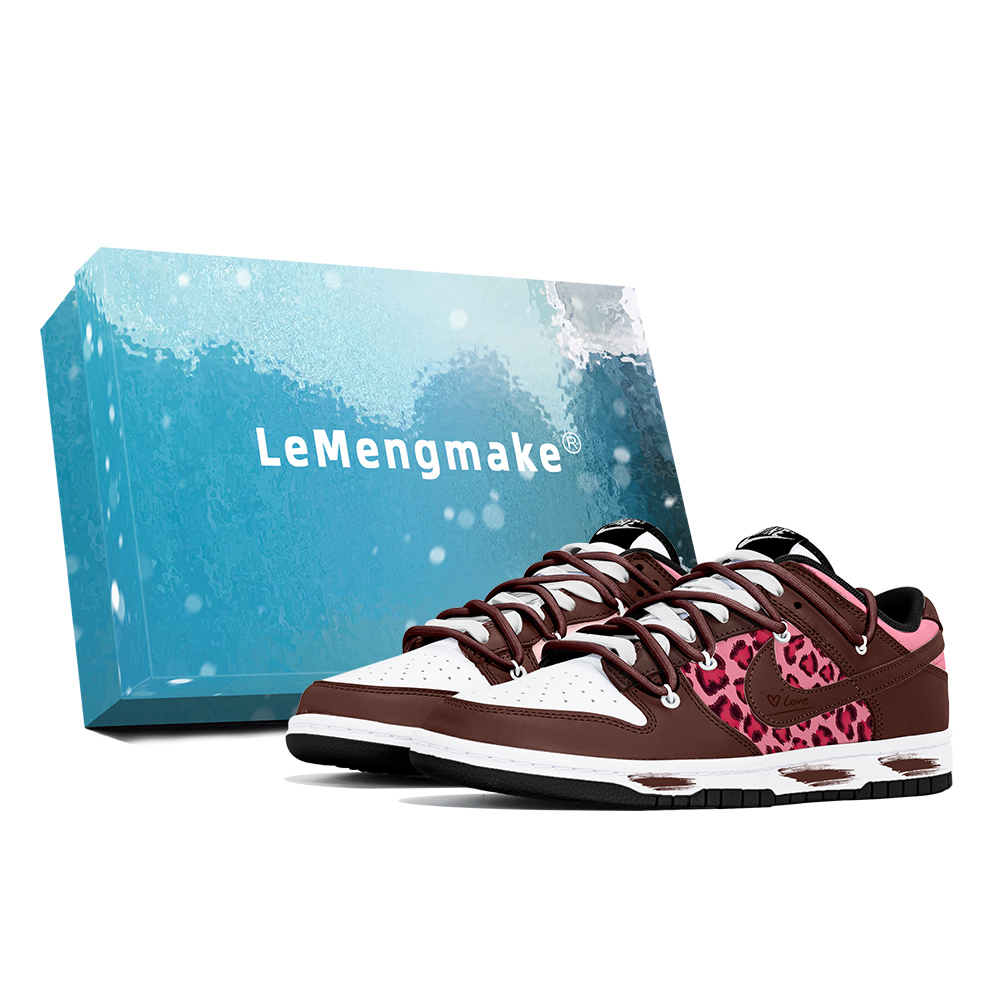 

Nike Кроссовки для скейтбординга Dunk Joy Lemon, износостойкие, низкие, коричневые, мужские