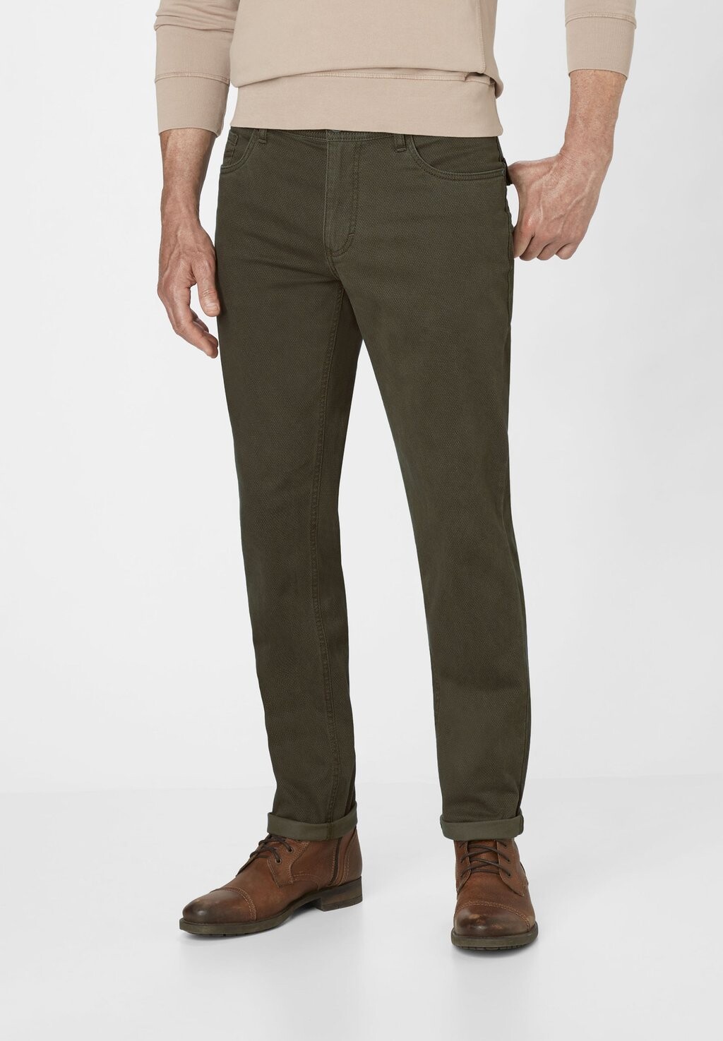 

Брюки MILTON 5 POCKET MIT STRETCHANTEIL Redpoint, цвет oliv