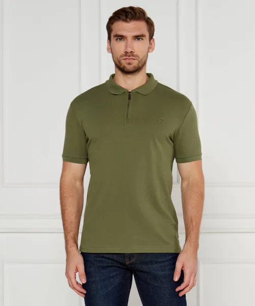 

Футболка поло Slim fit Polo Ralph Lauren, зеленый