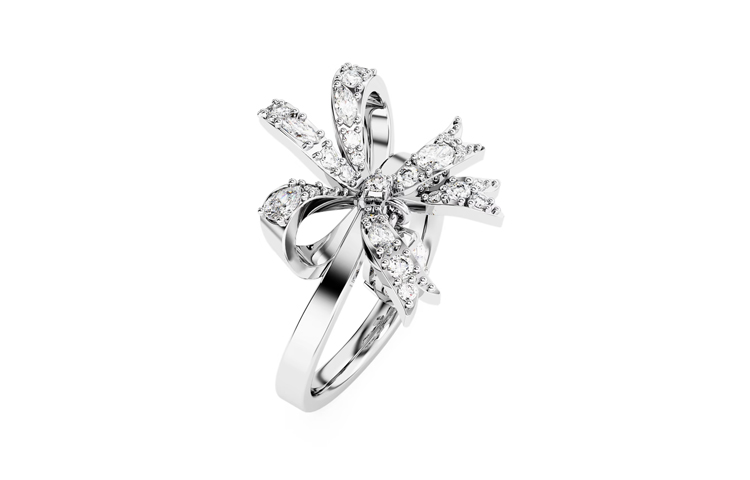 

Swarovski Серебряное кольцо с родиевым покрытием Volta для женщин