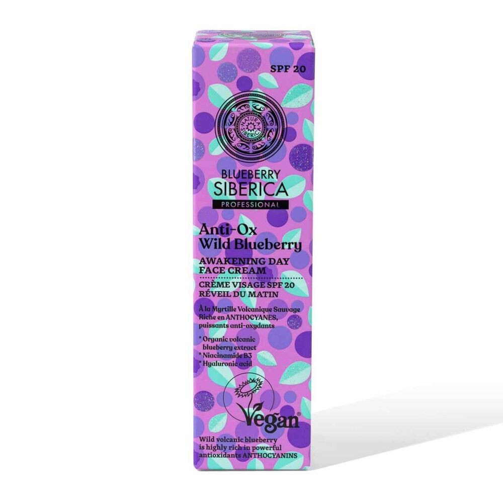 

Крем для ухода за лицом Blueberry anti-ox crema de día facial wild blueberry Natura siberica, 50 мл