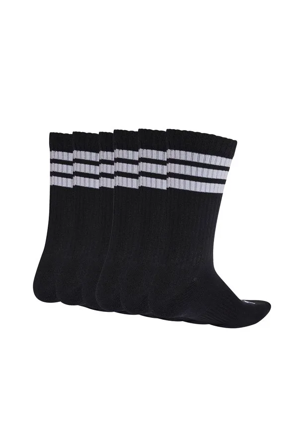 Унисекс спортивные носки с тремя полосками, мягкие, 6 пар. Adidas Performance, Black — фото 2