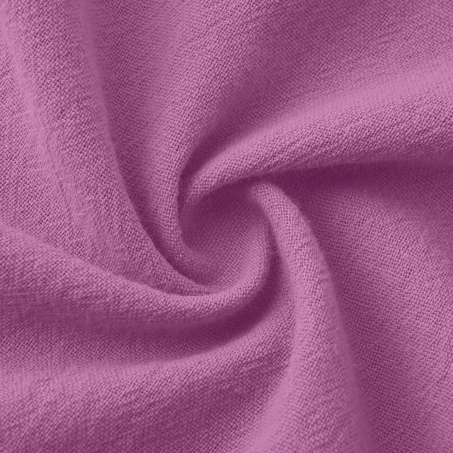 Брюки мужские льняные свободные на резинке с 4 карманами, Purple — фото 3