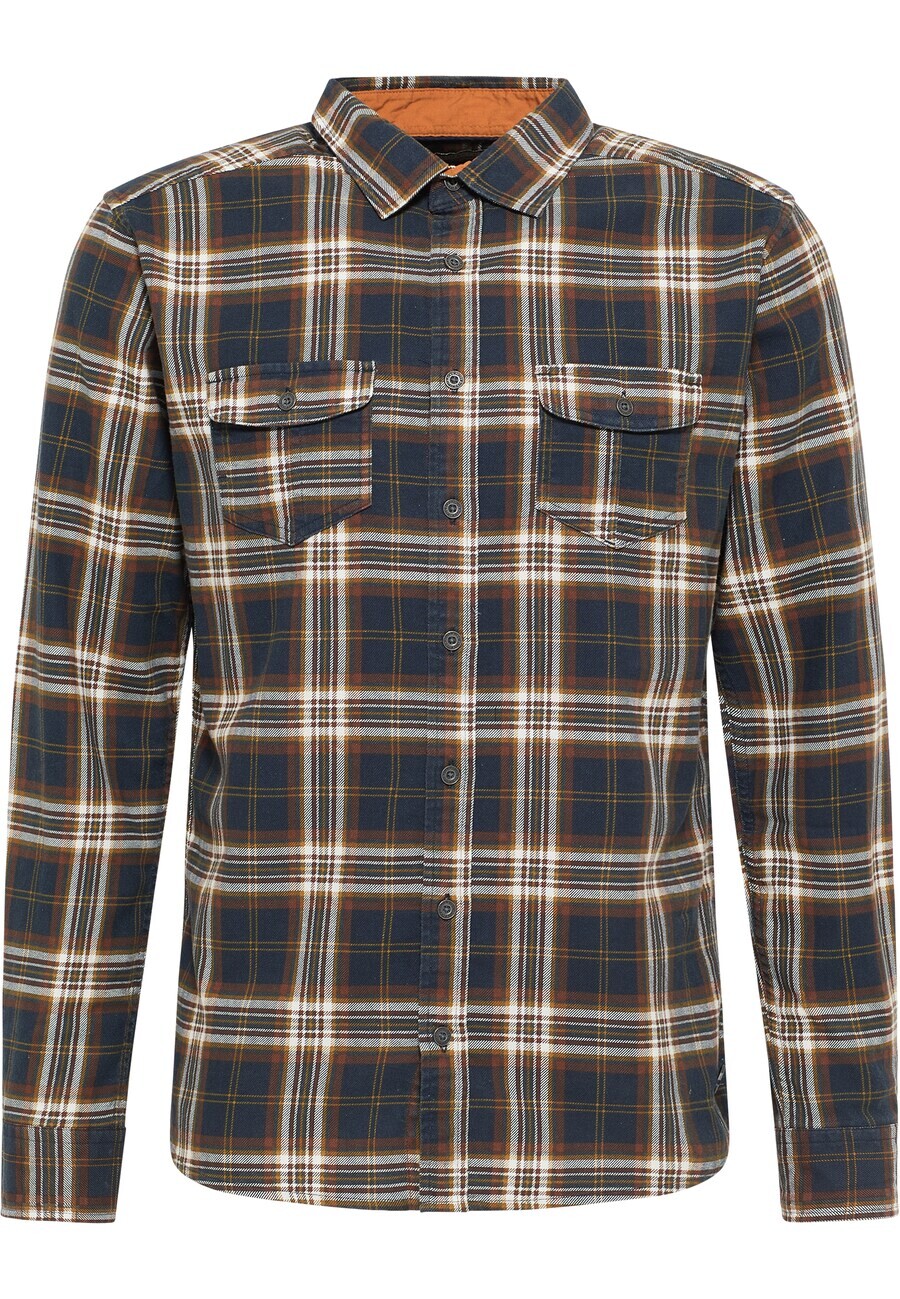 

Рубашка DreiMaster Vintage Slim fit Button Up, цвет Brown/Cognac