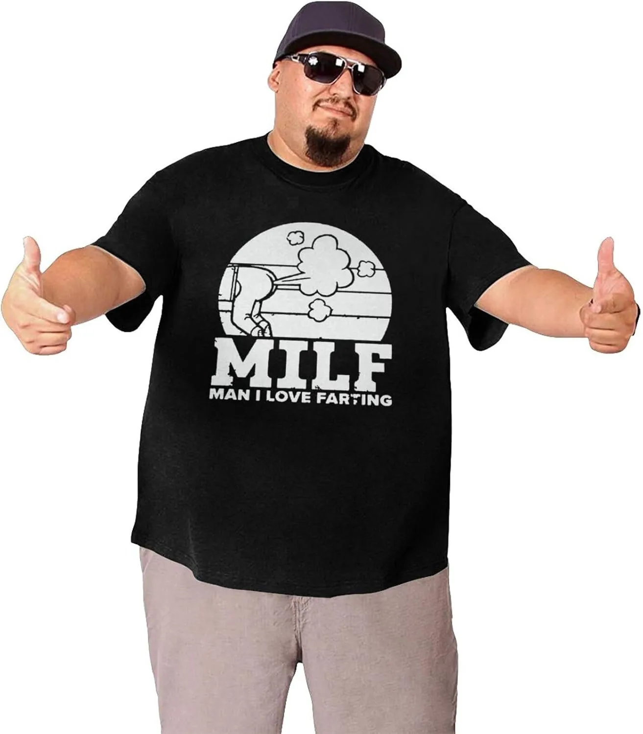 Футболка Love to Fart мужская летняя, Crewneck, Hip Hop, Fat Size — фото 3