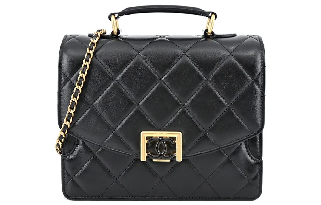 

Сумка-мессенджер из телячьей кожи, женская сумка через плечо, кроссбоди black CHANEL, Set (Bag+Dust Bag)