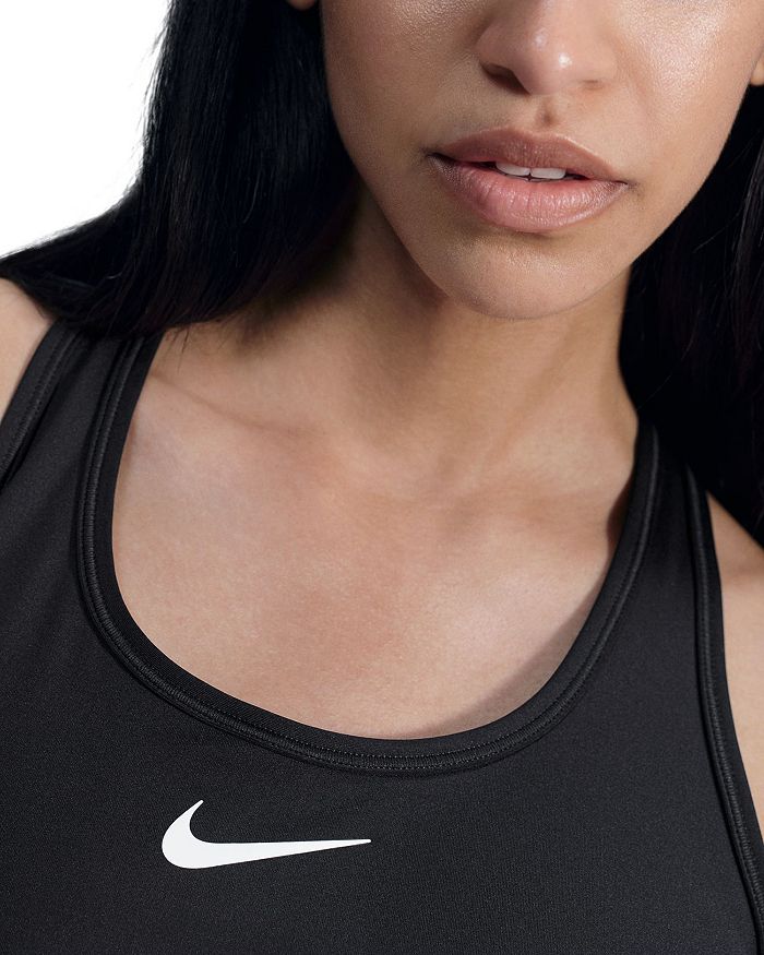 Спортивный бра с ракербэком средней поддержки Nike, черный — фото 4