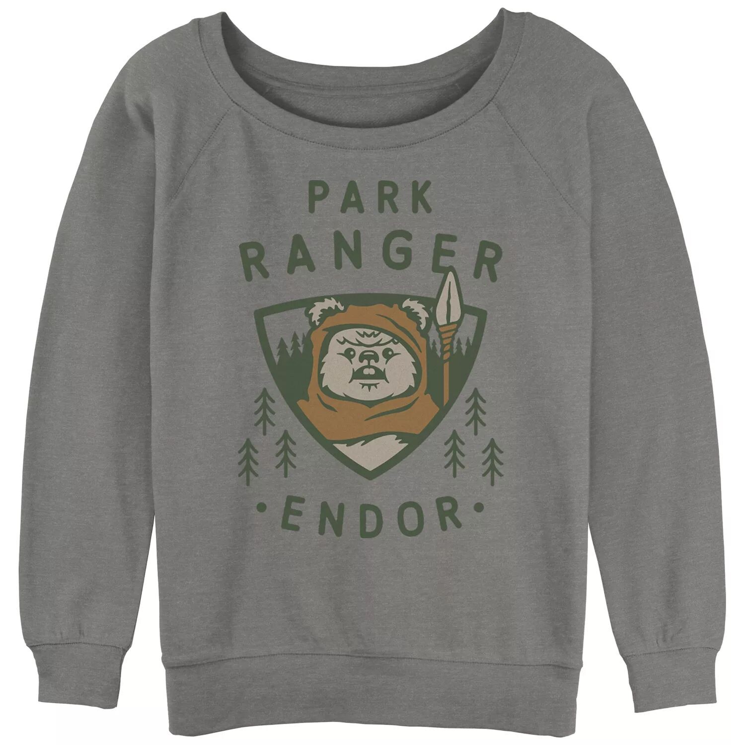 

Детский свитшот с напуском и рисунком Star Wars Ewok Park Ranger Licensed Character
