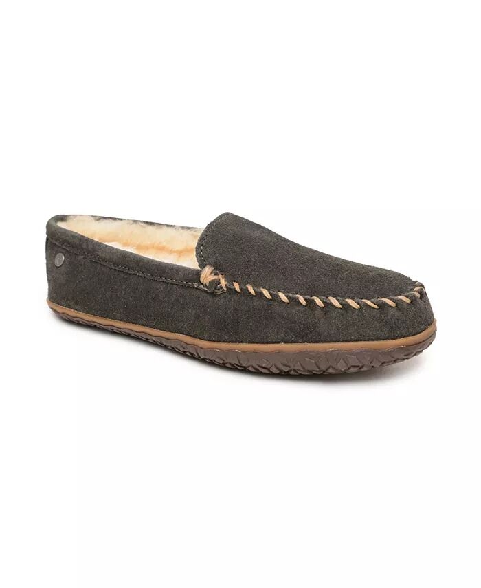 

Мужские замшевые тапочки Tobie из овчины Minnetonka, серый