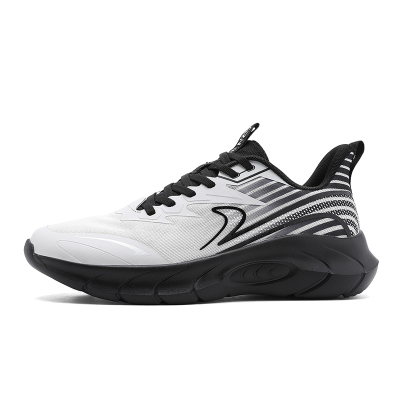 

K-bird Кроссовки K Bird дышащие легкие низкие для тренировок и бега мужские бело-черные, цвет White/Black