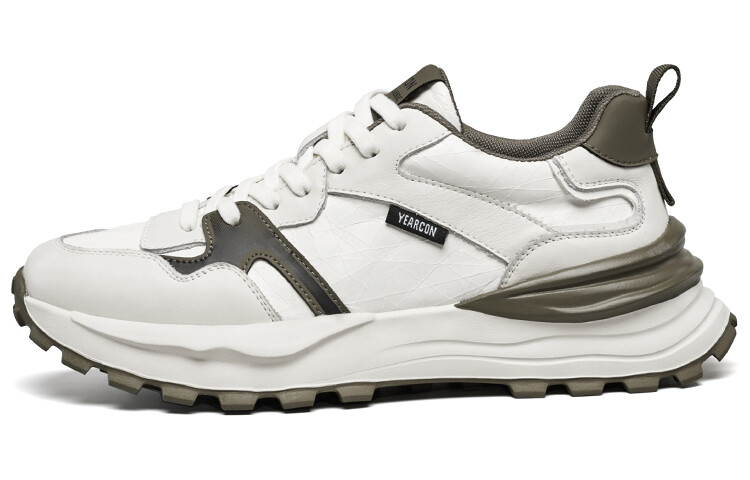 

Кроссовки мужские Lifestyle Shoes Men Low-Top Yearcon, белый/зеленый