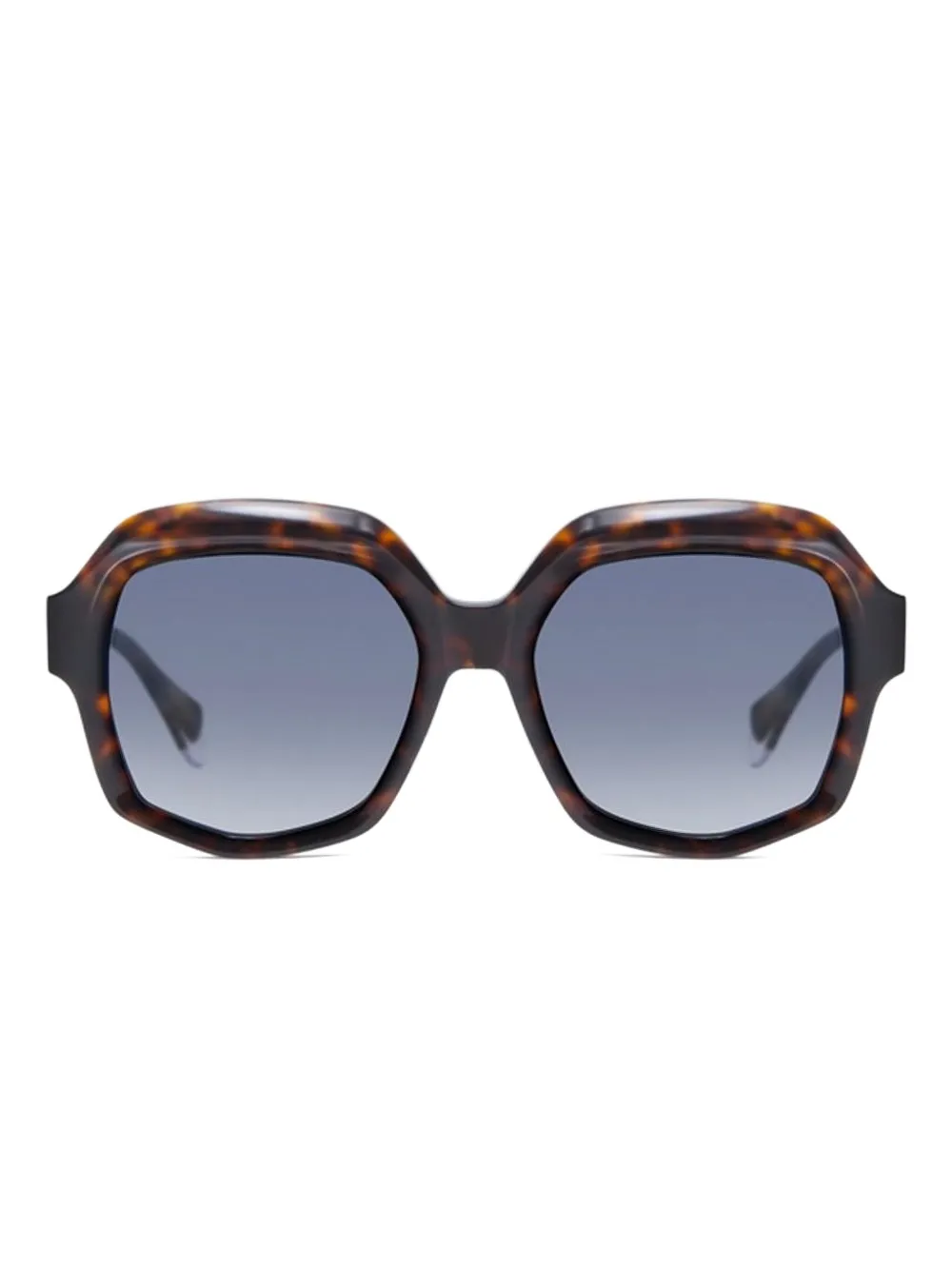 

Солнцезащитные очки в геометричной оправе Gigi Studios, коричневый