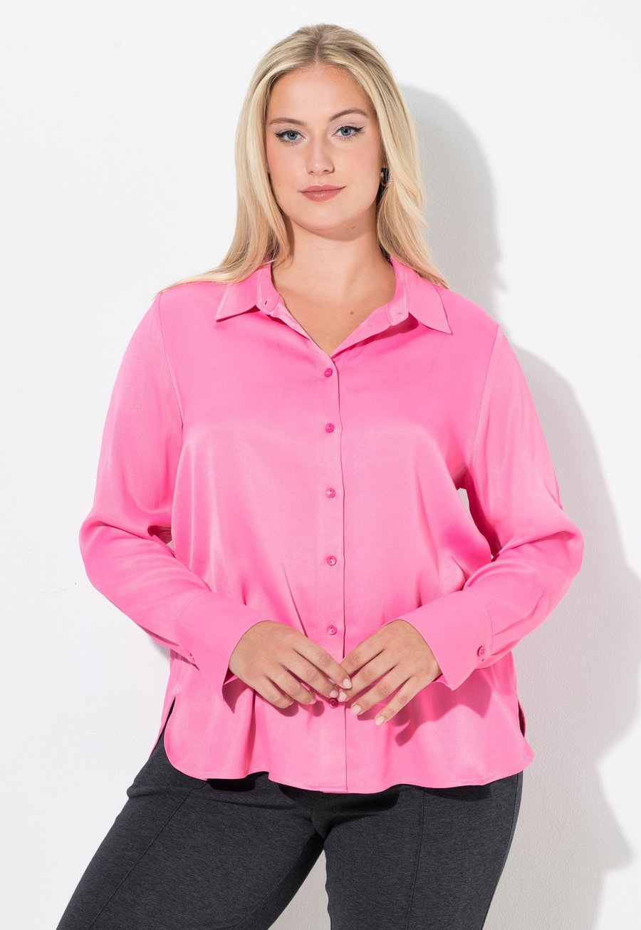 

Блуза Ulla Popken KRAGEN LANGARM, Pink