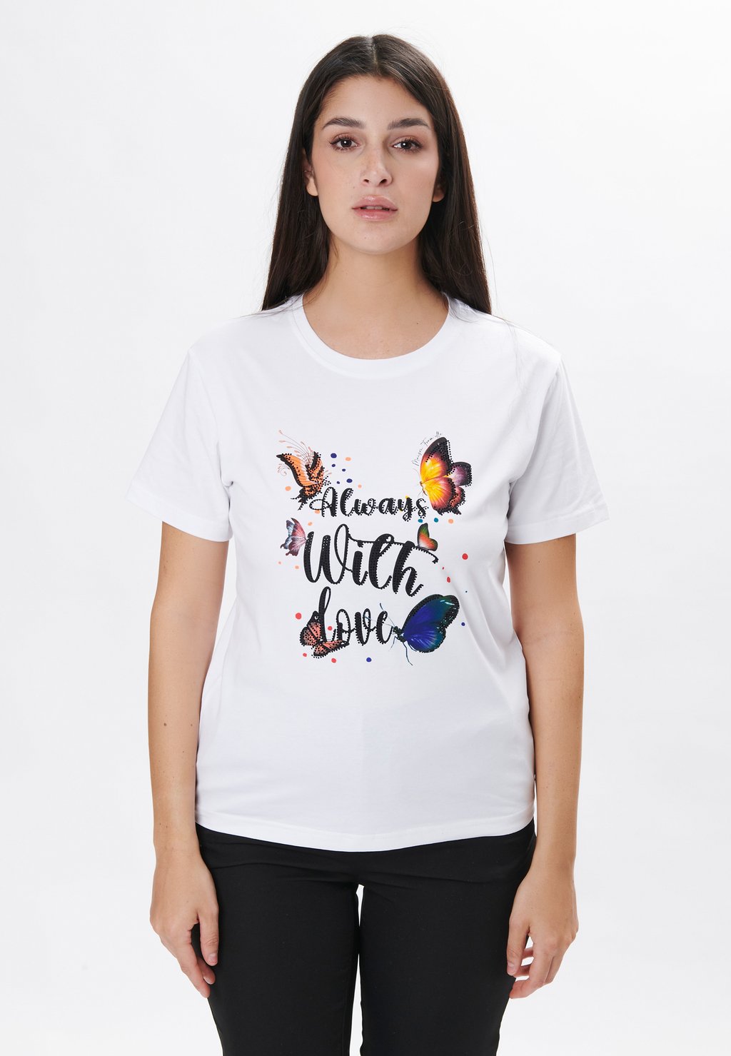 

Футболка с принтом WITH LOVE TEE Maison Form'elle, белый