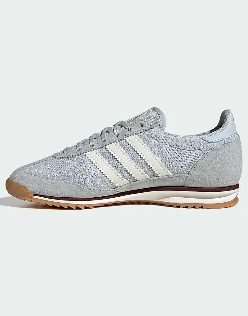 Кроссовки Adidas Originals Sl 72 og в оттенках Halo Blue / Off White / Gum — фото 4