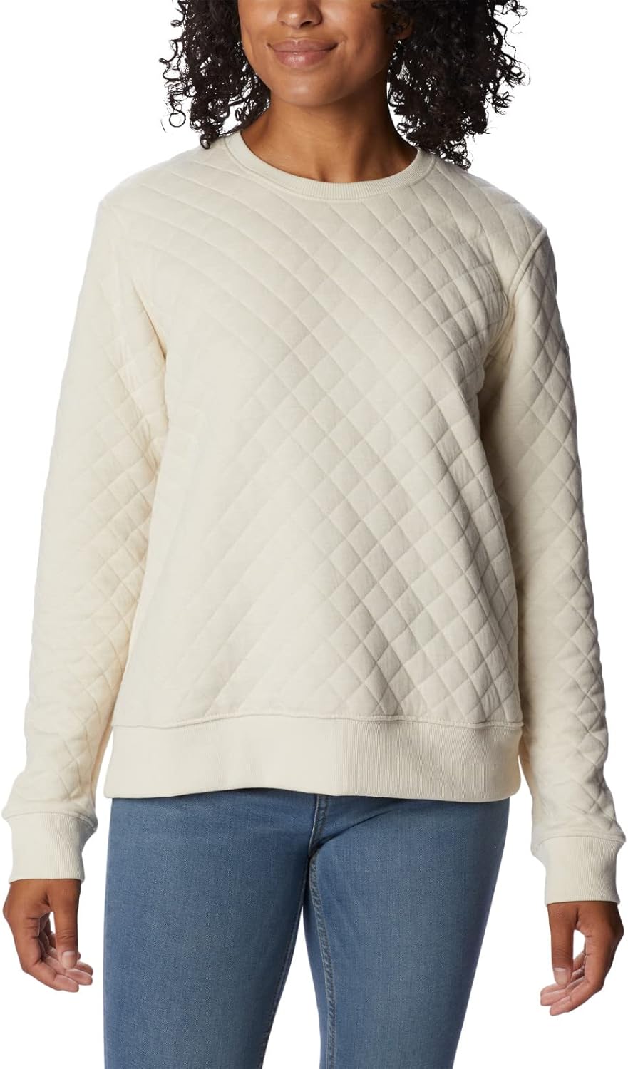

Columbia женская утепленная куртка Lodge Quilted Crew, Chalk