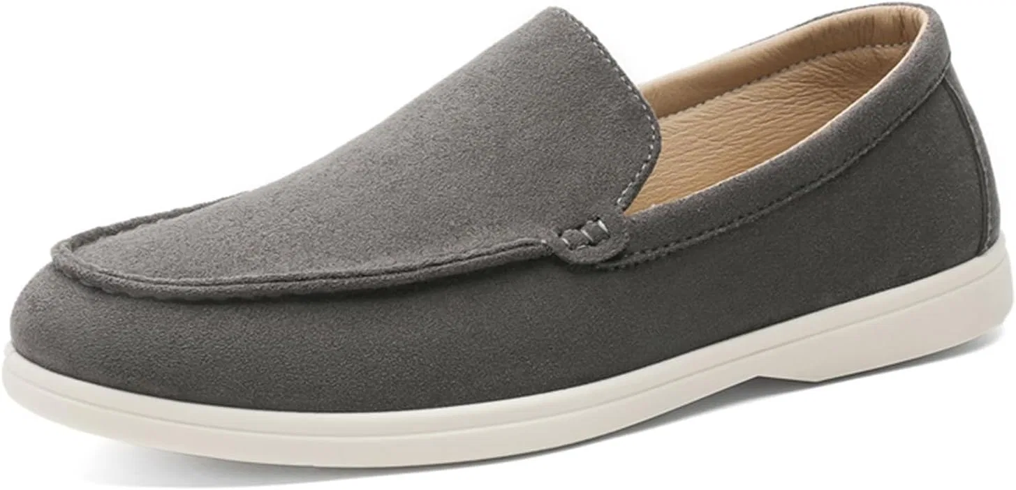 Лоферы мужские замшевые, Grey